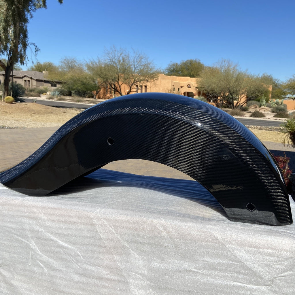 Geezer Engineering Carbon Fiber rear fender for 2009-up Harley touring models!