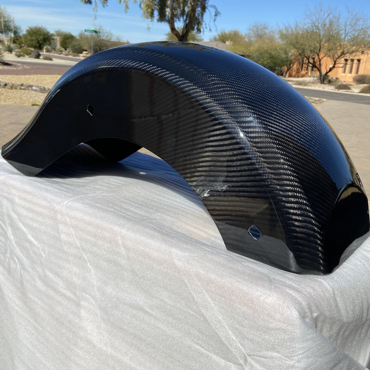 Geezer Engineering Carbon Fiber rear fender for 2009-up Harley touring models!