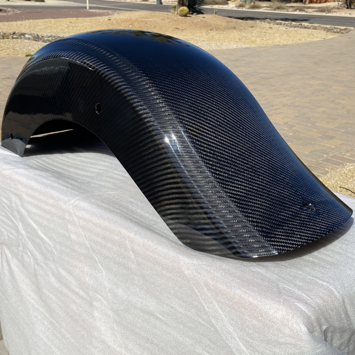 Geezer Engineering Carbon Fiber rear fender for 2009-up Harley touring models!