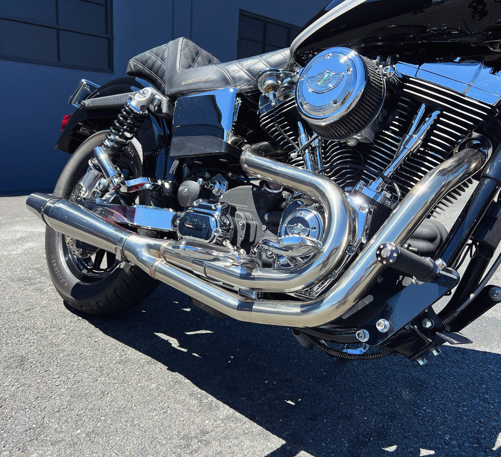 fxr thunder header stainless dyna