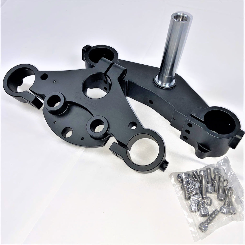 Geezer Engineering Reduced Trail Triple-Tree Kit for Harley 2014 & later Touring Models