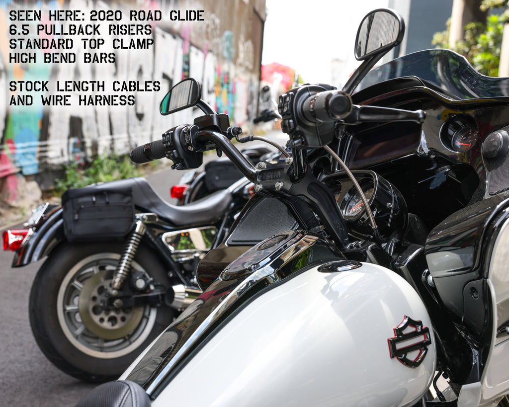 6.5" Pull Back Thrashin OG Risers - Black or Chrome