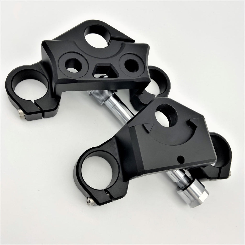 Geezer Engineering 49mm 2-inch drop Triple-Trees for Harley Dyna/FXR/XL style frames