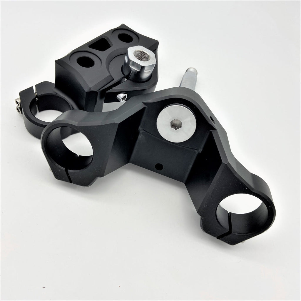 Geezer Engineering 49mm 2-inch drop Triple-Trees for Harley Dyna/FXR/XL style frames