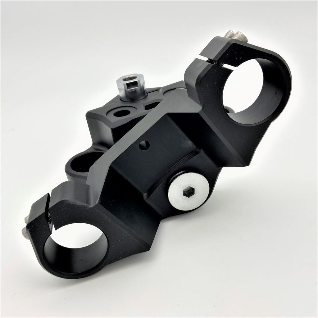 Geezer Engineering 49mm 2-inch drop Triple-Trees for Harley Dyna/FXR/XL style frames