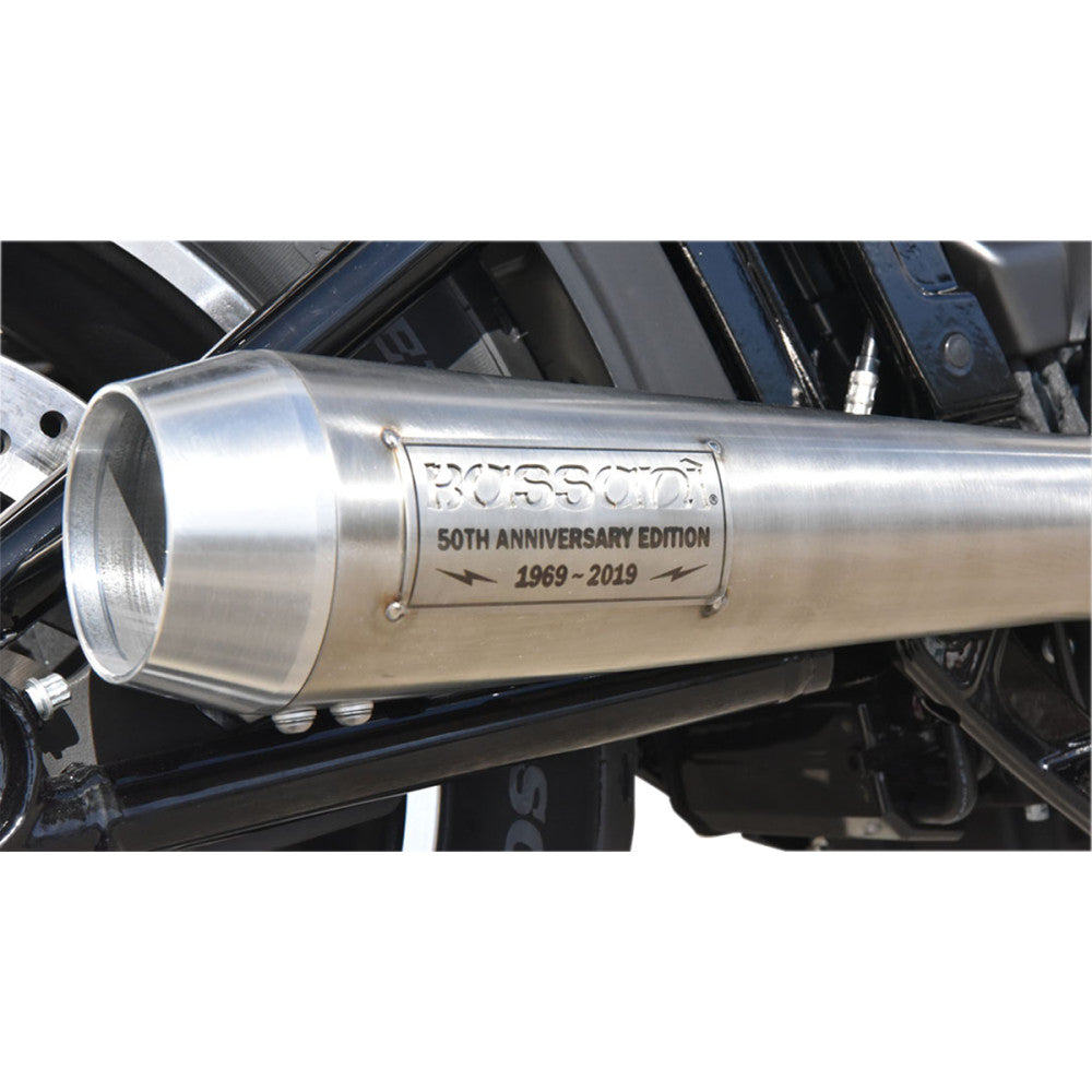 Bassani 50th Anniversary Road Rage III Exhaust for 2018-2023 Harley FXBB/FXLR/FLSL/FXFB