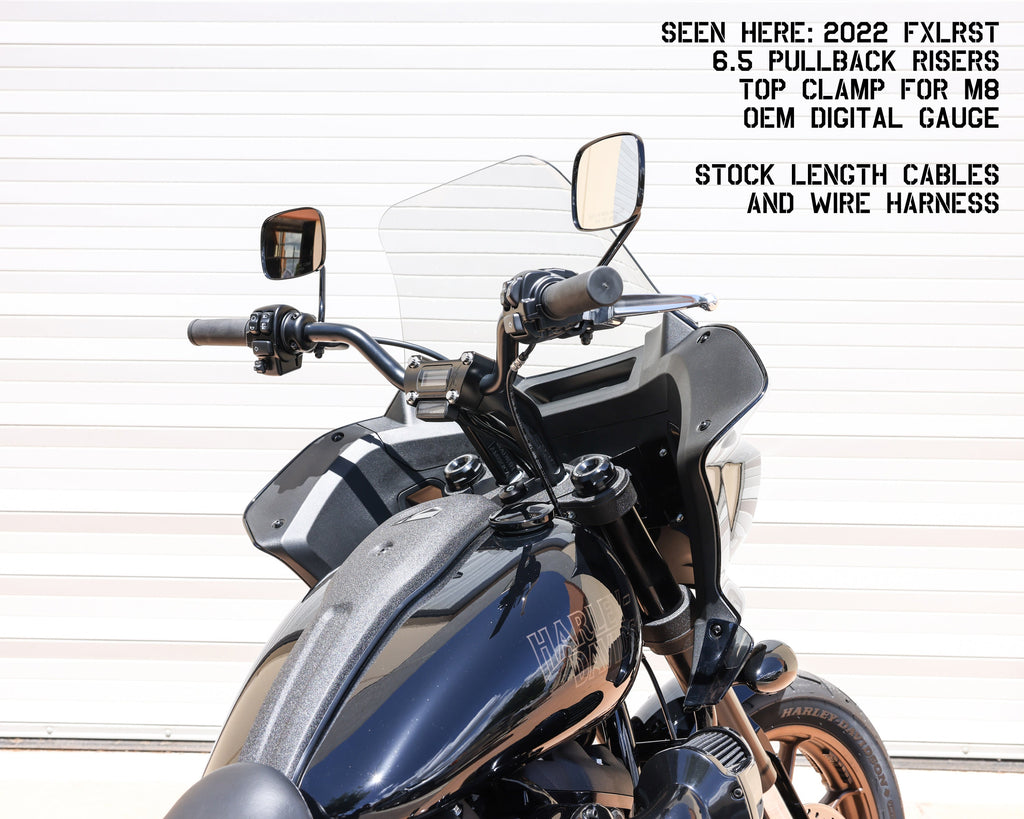 6.5" Pull Back Thrashin OG Risers - Black or Chrome