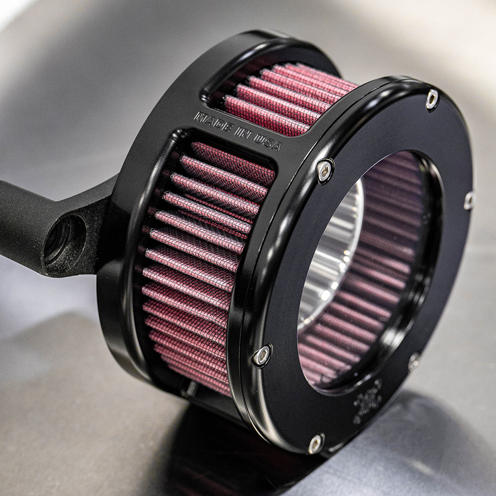 Feuling BA Air Cleaner Kit for 2017-2023 Harley M8 - Clear Black Cover