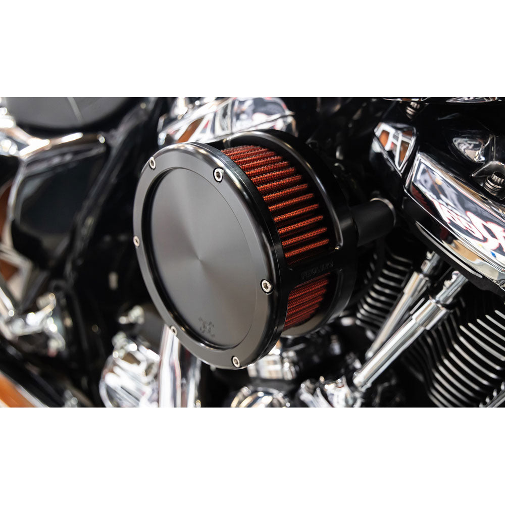 Feuling BA Air Cleaner Kit for 2017-2023 Harley M8 - Solid Black Cover
