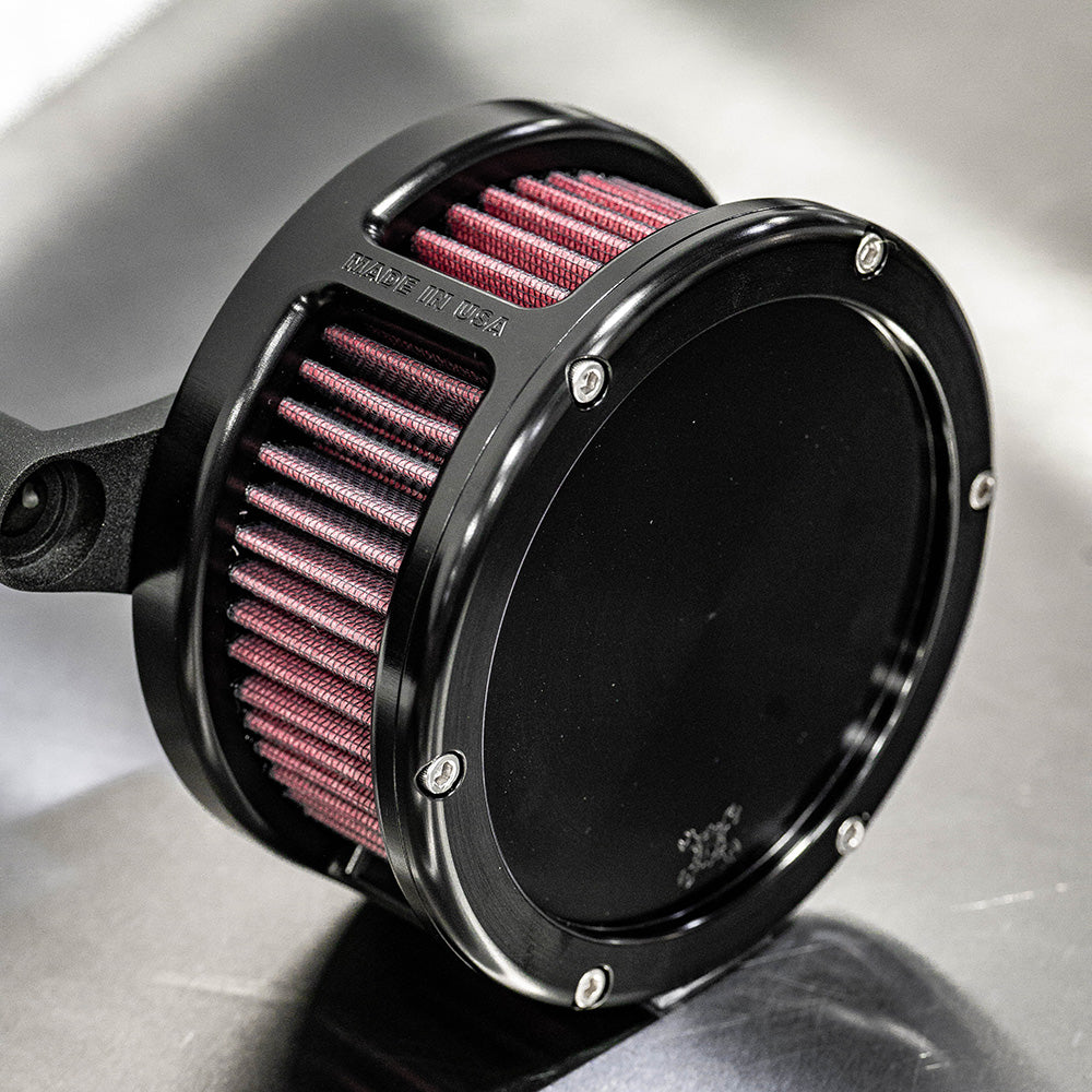 Feuling BA Air Cleaner Kit for 2017-2023 Harley M8 - Solid Black Cover