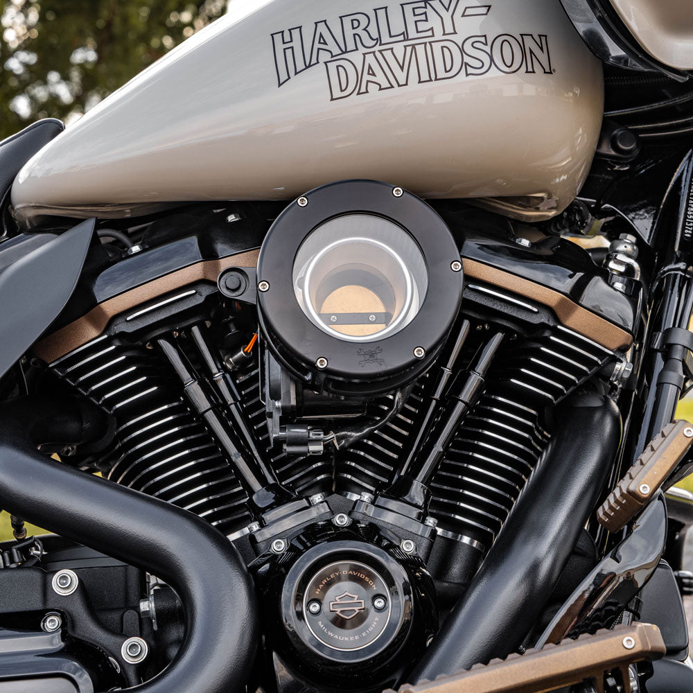 Feuling BA Air Cleaner Kit for 2017-2023 Harley M8 - Clear Black Cover