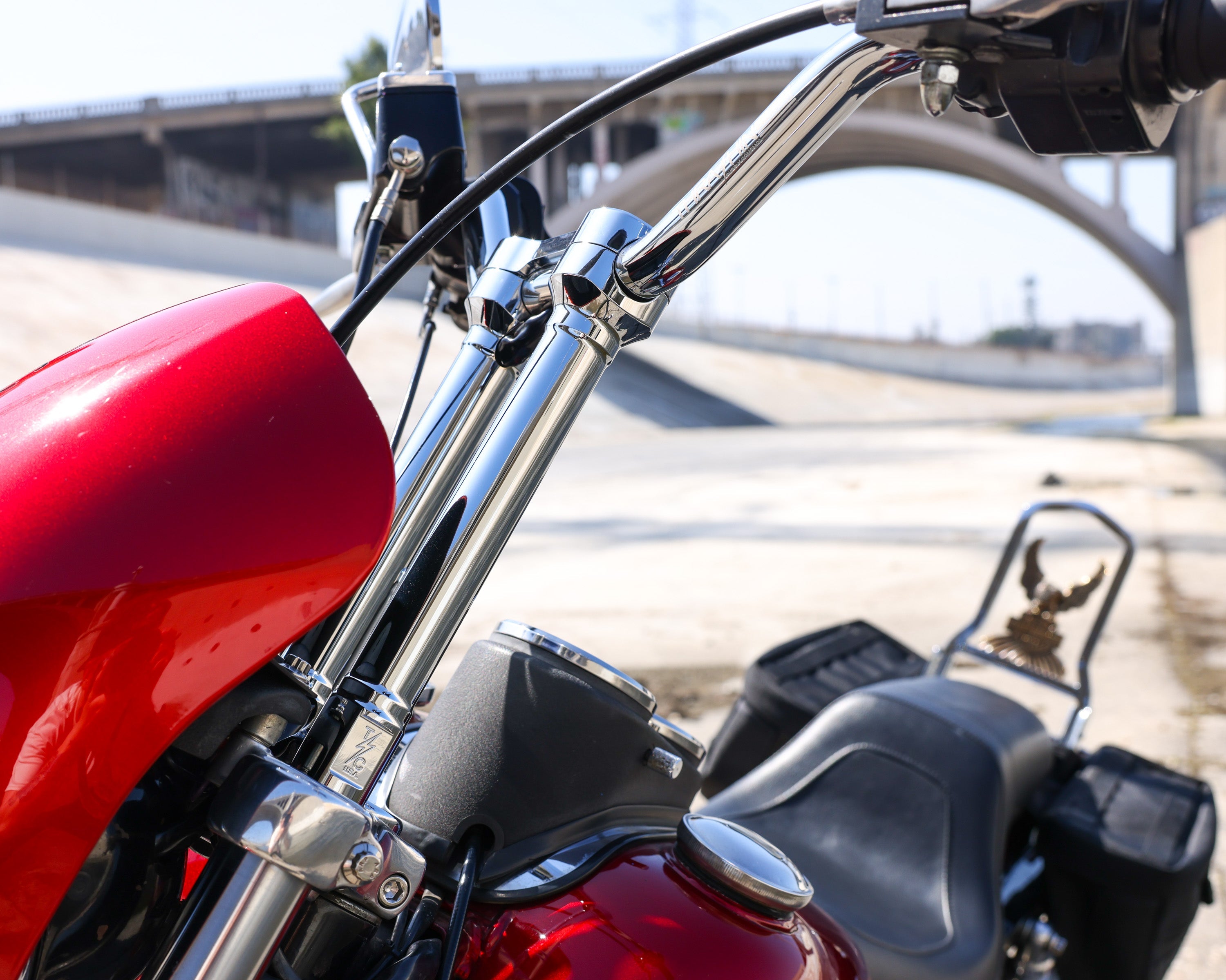 Thrashin Hole Shot Risers - Chrome