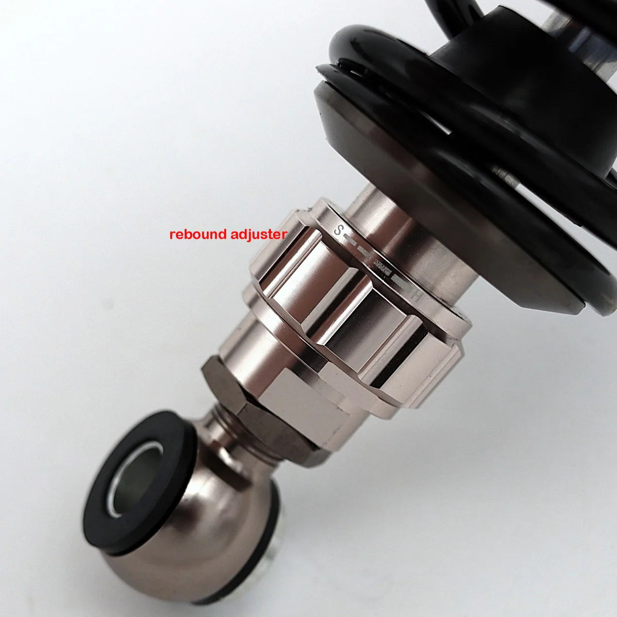 GeezerEngineering Nitrogen Shocks with offset Reservoirs for Harley