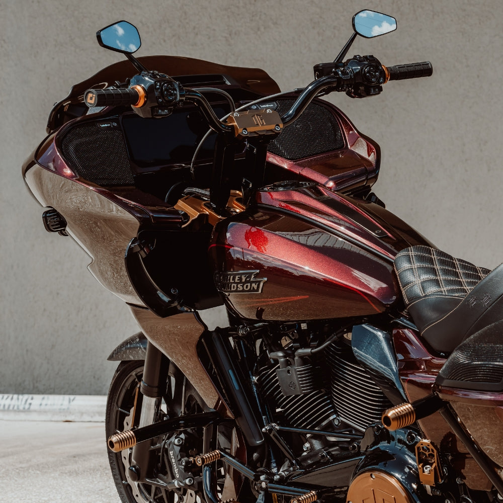 OG 2023-Up Touring CVO Triple Trees kit installed on a 2026 CVO Road Glide