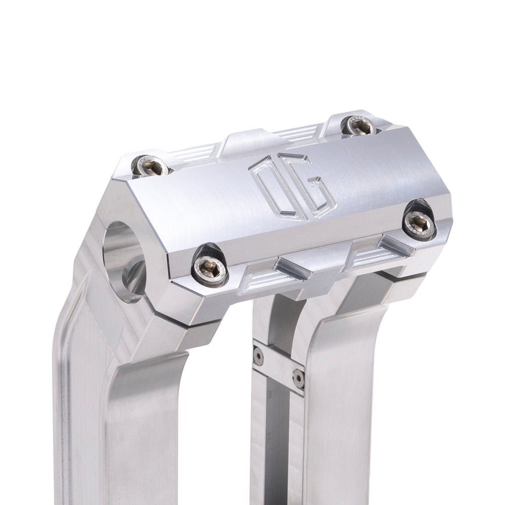 OG Aluminum 6.5 inch Straight Risers with Aluminum Standard Top Clamp