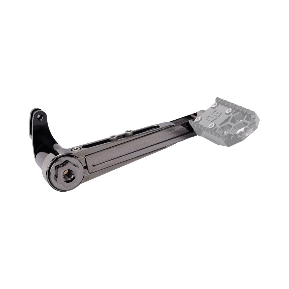 Black Chrome Adjustable Brake Arm for Harley-Davidson Touring Models