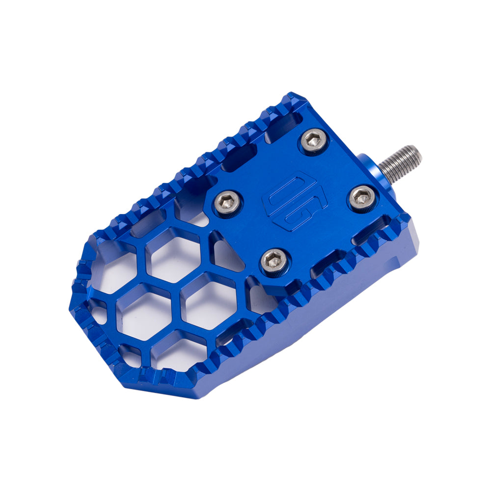 Blue Harley Davidson and Indian Touring Bagger Brake Pedal Gripper kit for Adjustable Brake Arm