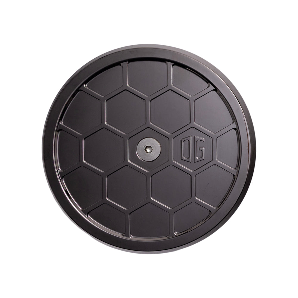 OG Black Chrome Round Air Cleaner Cover HoneyComp