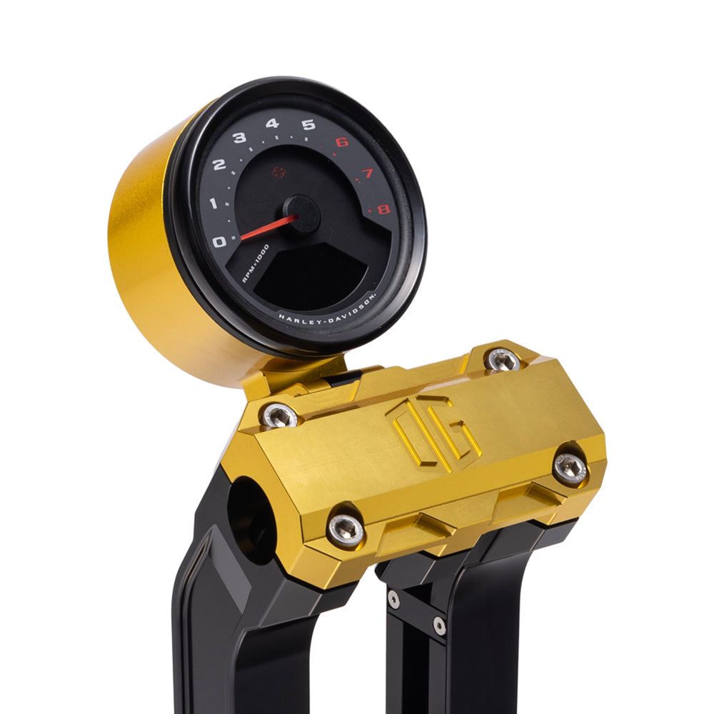 OG Gold Single Billet Gauge Pod Rear Mount