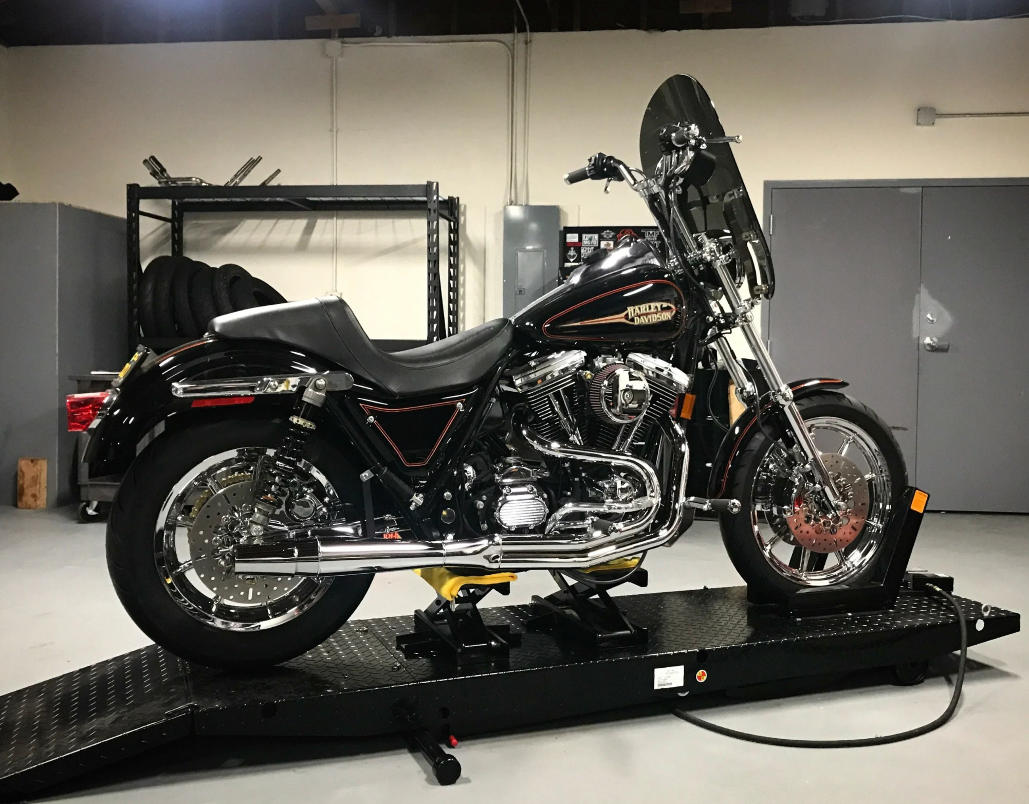 chrome thunderheader exhaust fxr