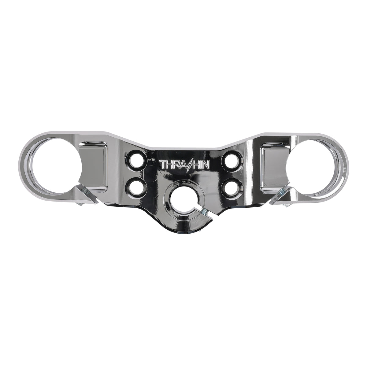 Thrashin Supply Adjustable Drop Triple Tree Set | Softail - Chrome