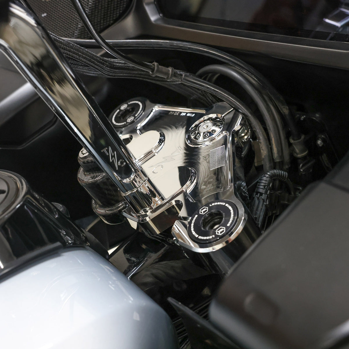 Thrashin Supply Top & Bottom Tree Kit | 2024+ Road Glide - Chrome