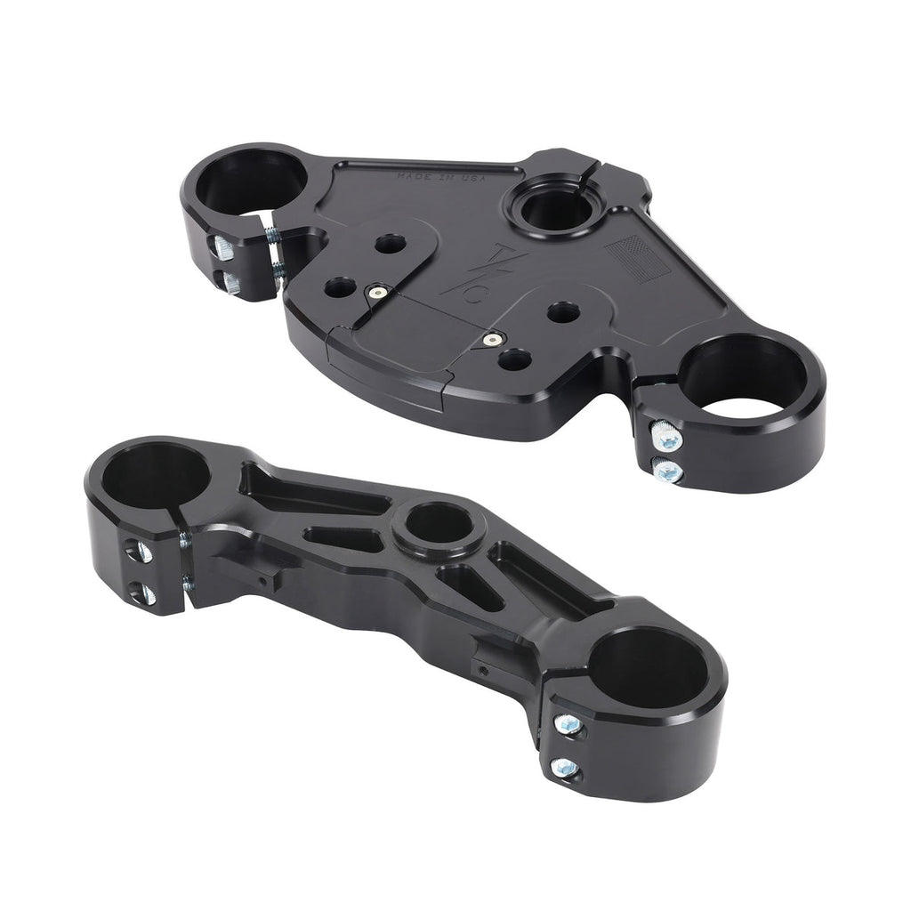 Thrashin Supply Top & Bottom Tree Kit | 2024+ Road Glide - Black