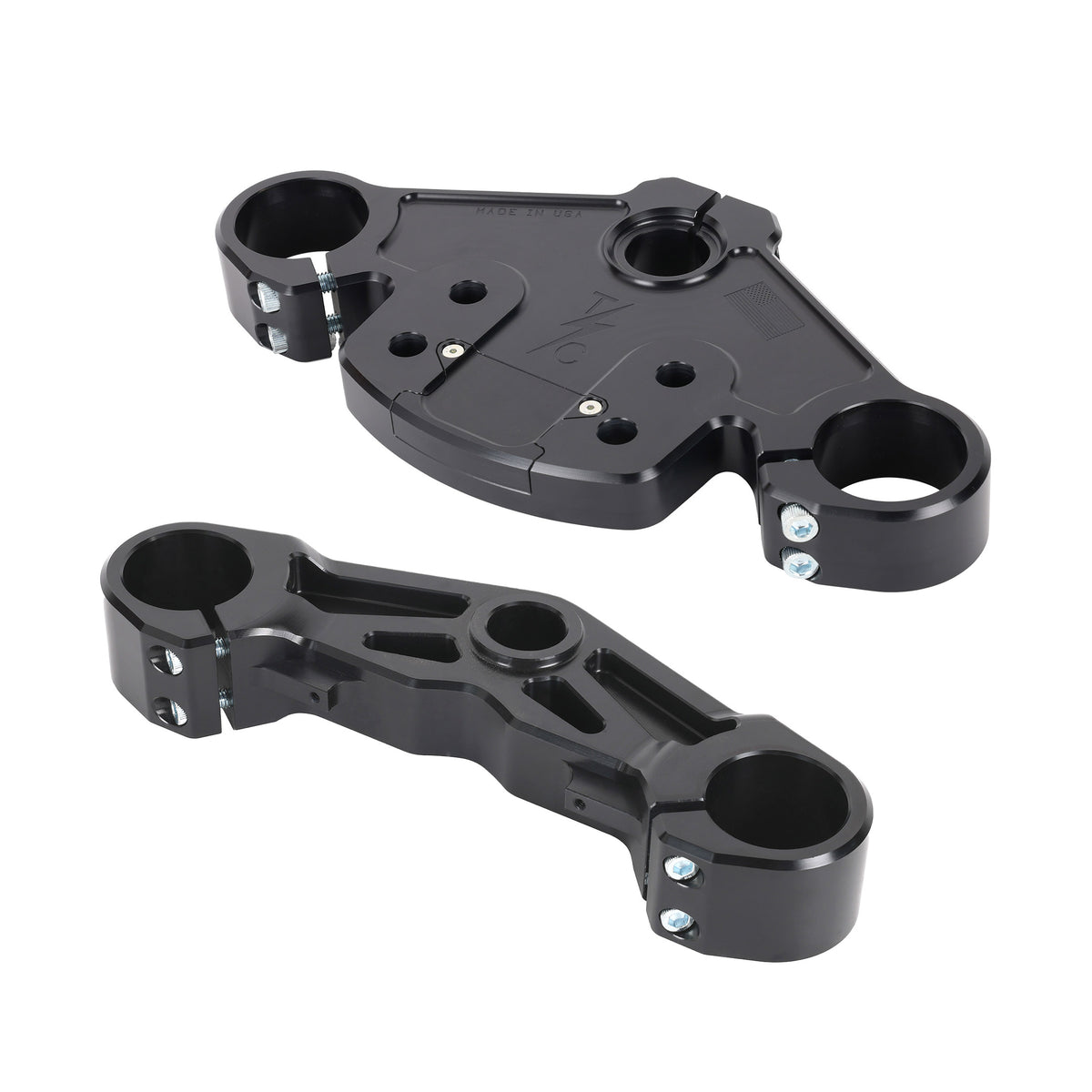 Thrashin Supply Top & Bottom Tree Kit | 2024+ Road Glide - Black