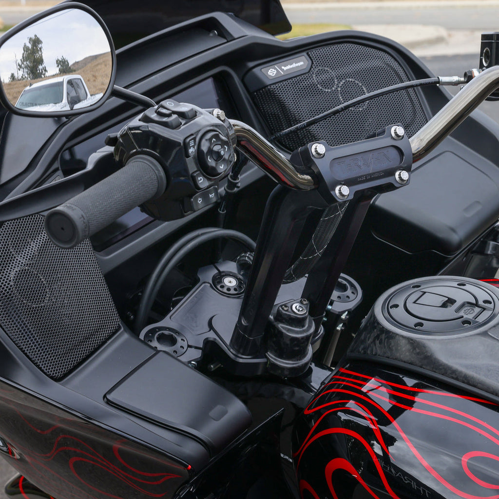 Thrashin Supply Top & Bottom Tree Kit | 2024+ Road Glide - Black