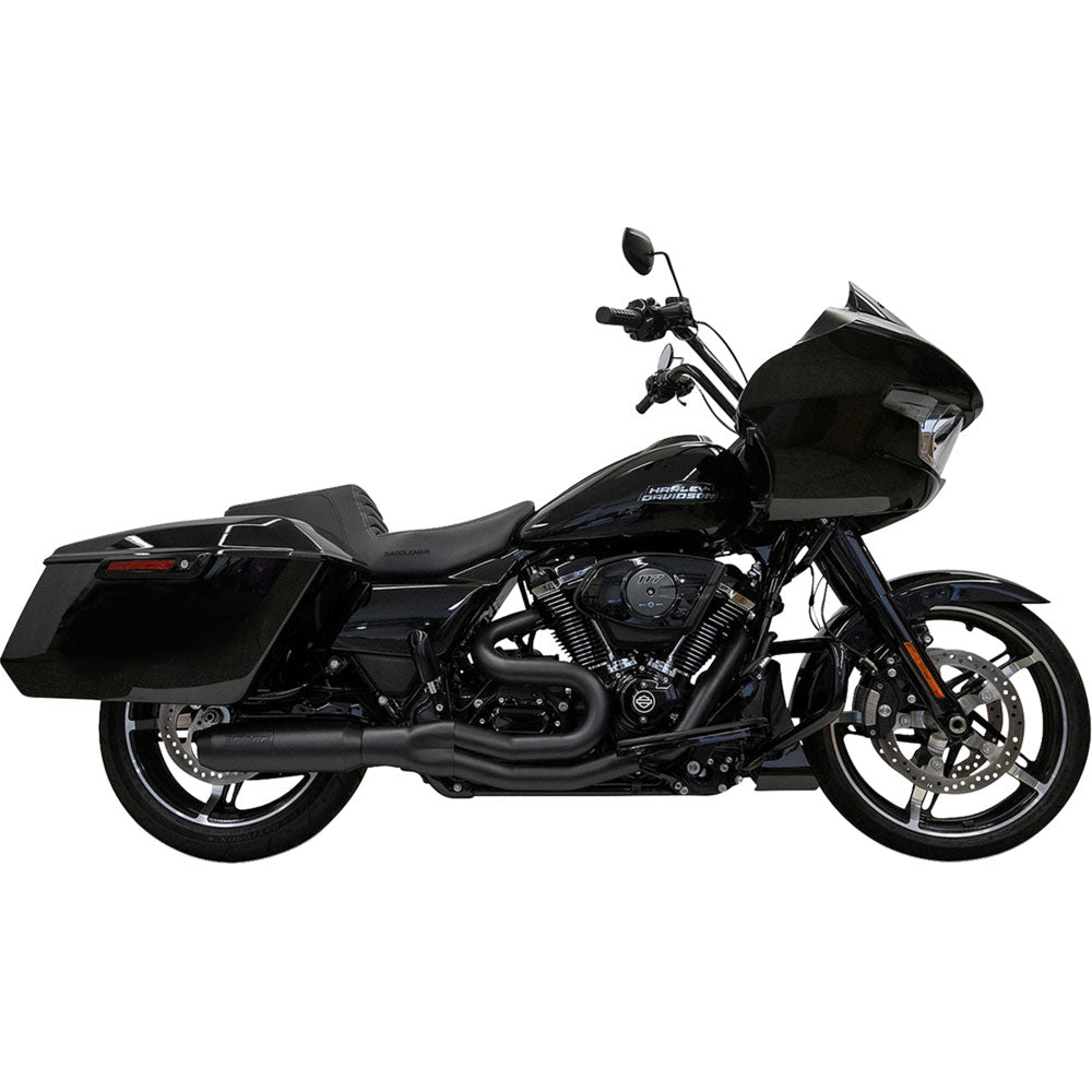 Bassani Mid-Length 2-1 Super Bike Exhaust for 2017-2025 Harley Touring - Black