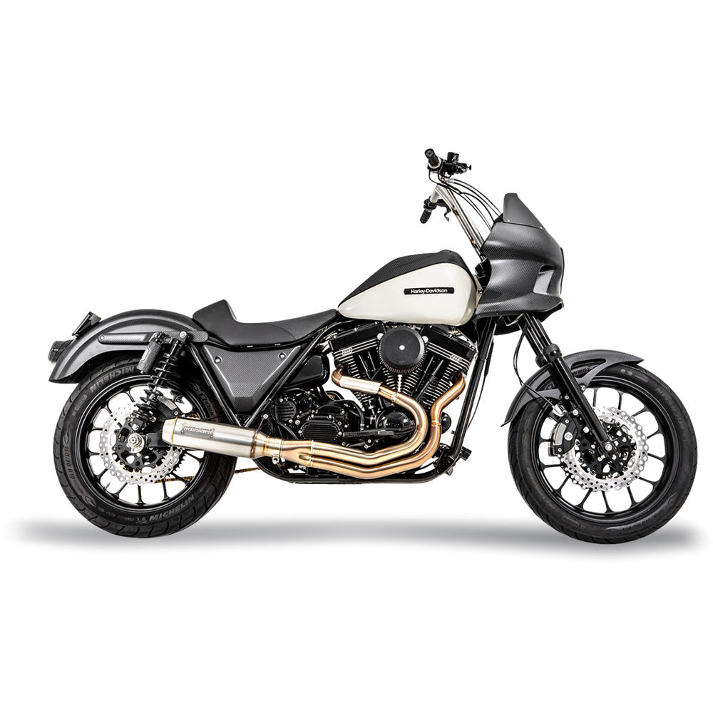 Bassani 2-1 Super Bike Exhaust for Harley FXR
