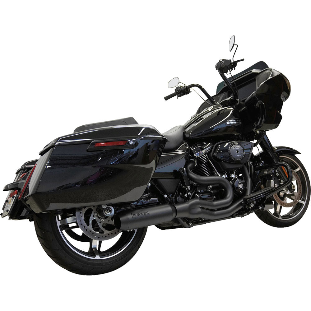 Bassani Mid-Length 2-1 Super Bike Exhaust for 2017-2025 Harley Touring - Black