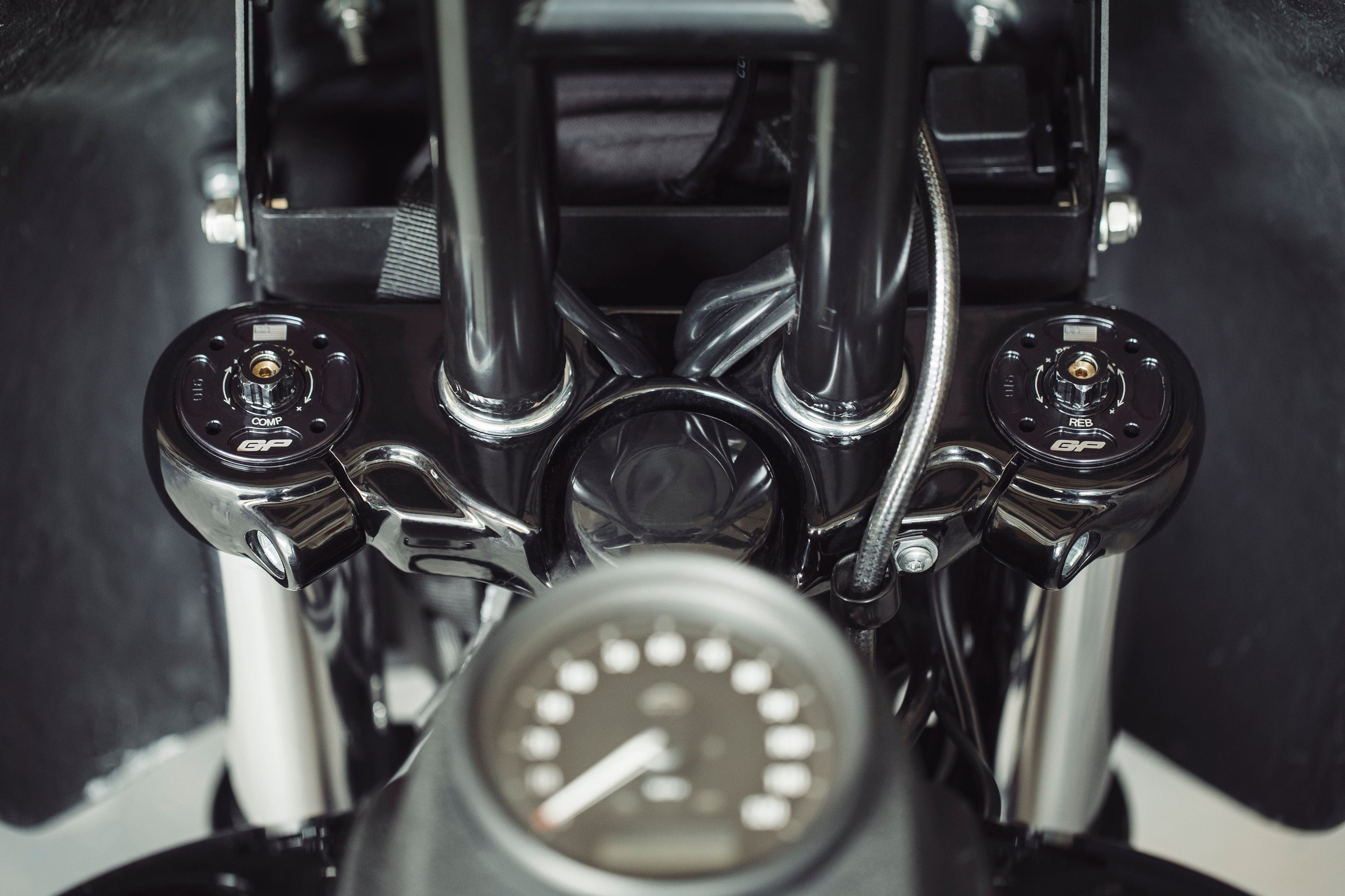 GP Suspension, 25mm Cartridge Kit for HD Dyna 2006-2016